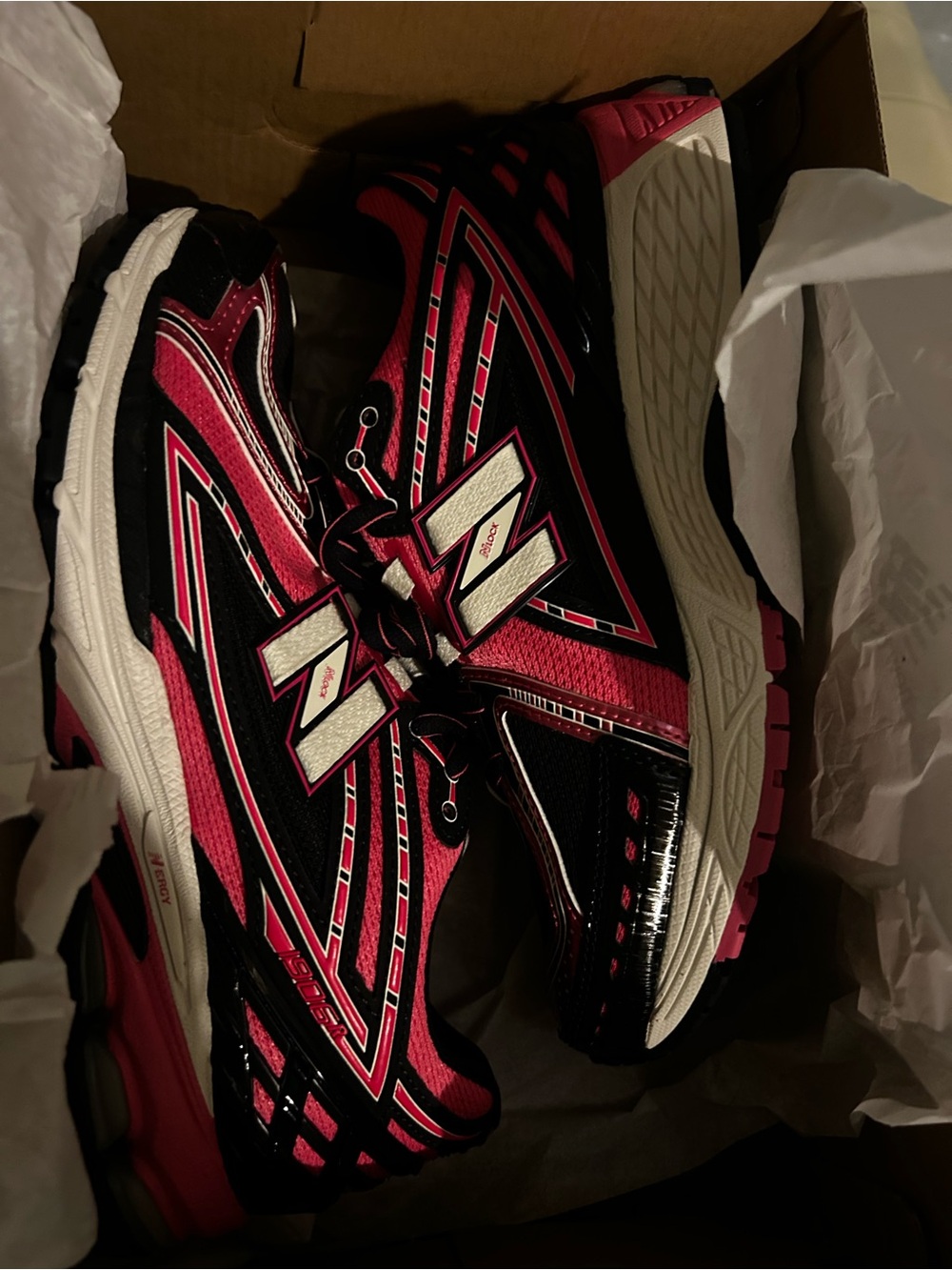 New Balance 1906 Women's Hot Pink and Black Athletic Running Shoes